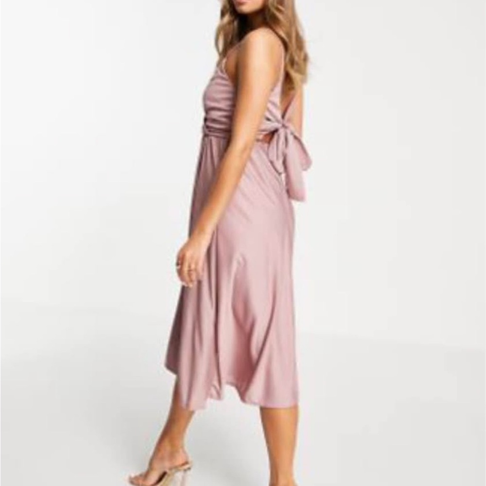 ASOS Soft Pink Midi Dress